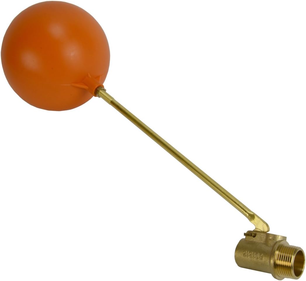 1" Brass Float Valve, True NPT - TEMCo Industrial, 5 Year Warranty 5 Year Warranty