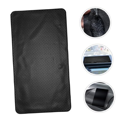 Alfombrilla antideslizante de PU negra WOONEKY para salpicadero rectangular 7