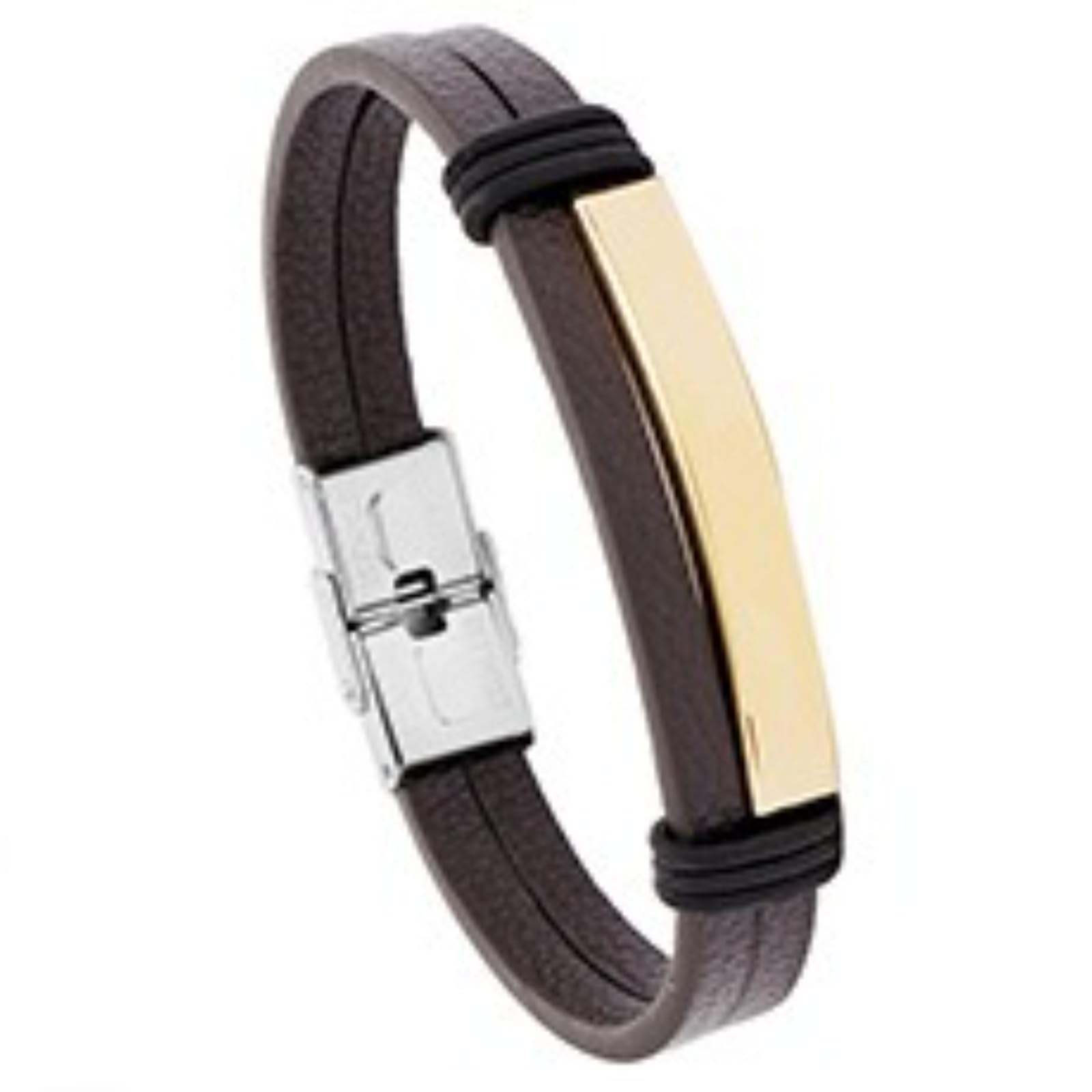 Minimal gewebtes, mehrschichtiges, rostfreies, personalisiertes europäisches und amerikanisches Herrenarmband aus Titanstahlleder