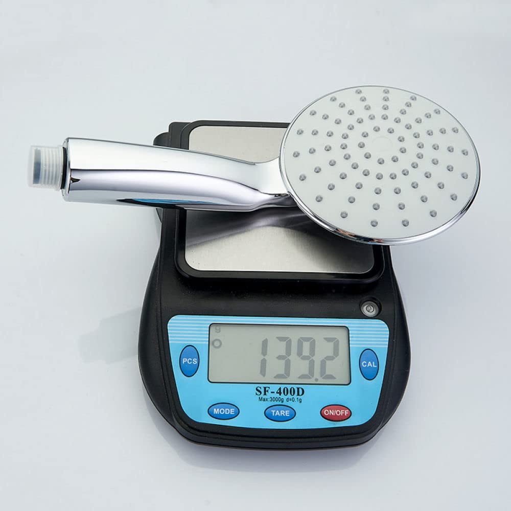 Soffione doccia Doccia a bagno d'acqua Soffione doccia a mano cromato classico ad alta pressione a risparmio idrico,H