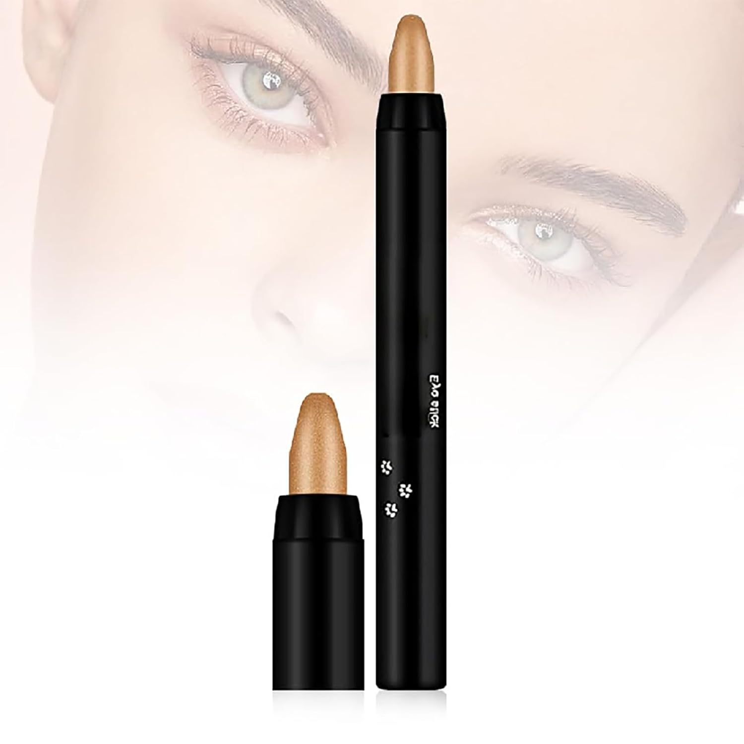 Eyeshadow Shimmer Stick, 16 Color Highlighter Eyeshadows Pencil Waterproof Glitter Eye Shadow Eyeliner Pen, Waterproof Eyeshadows Shimmer Stick Long Lasting Brightener Eyeshadow (16Pcs Multi-colored)