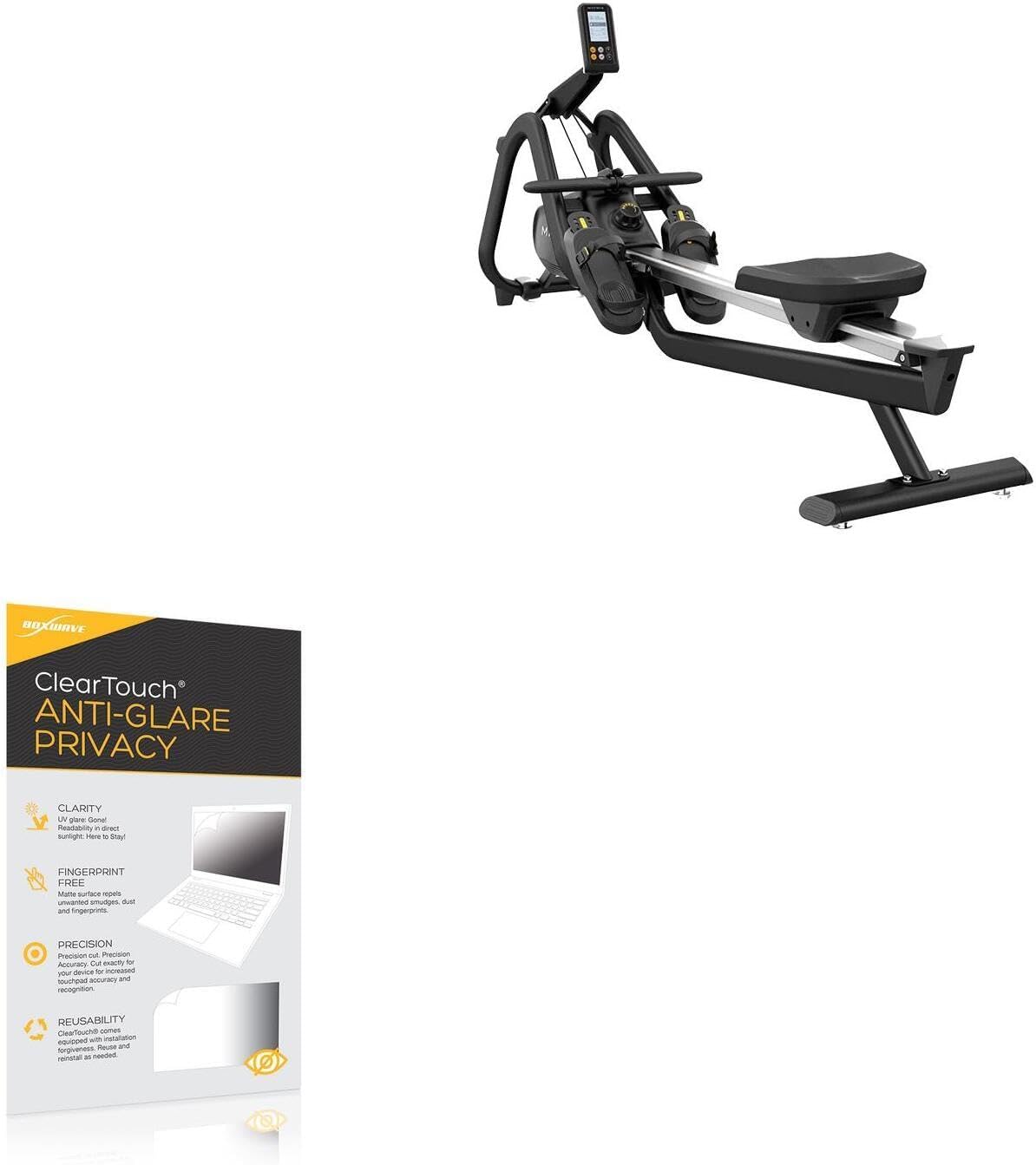 BoxWave Screen Protector Compatible With Matrix Rower – ClearTouch Anti-Glare Privacy (2-Pack), Privacy Screen Protector Flexible Film Anti-Glare