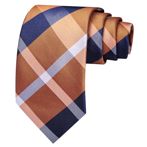 Image of Barry.Wang Men Ties Paisley Woven Silk Necktie Set with Pocket Suqare Cufflinks Formal