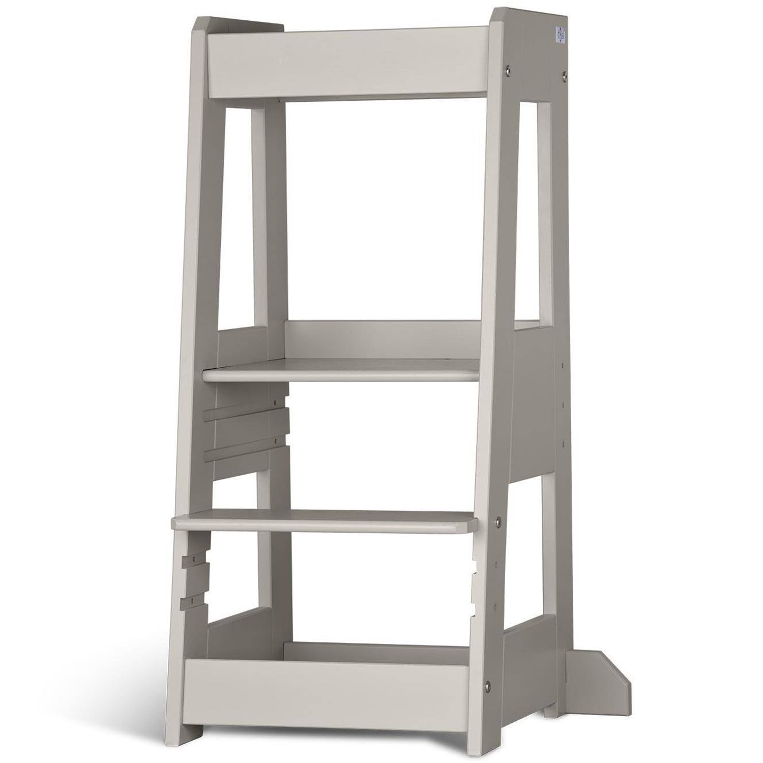 TiSsi Lernturm, Entdeckerturm Montessori mitwachsend Buche- 100539, Storm Grey