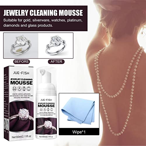 Anel de limpeza de joias,de jóias de prata de espuma polida de prata - Solução de limpeza de joias p