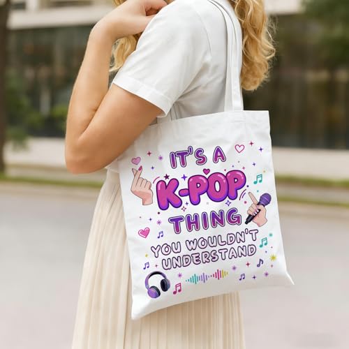Bolsa tote para fans de K-Pop para mujer miniatura 2