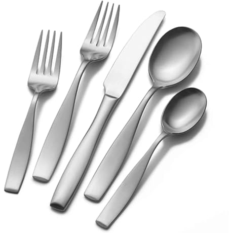 Mikasa Satin Loft 65-Piece Silverware Set for 12
