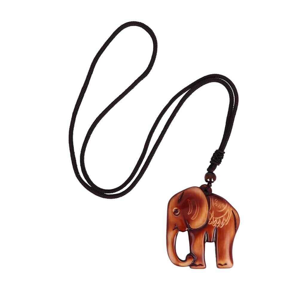 Vctitil Elephant Necklace Beach Jewelry New Pendant Necklace Handmade Chain Clothes Accessories