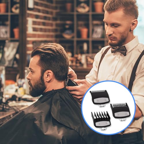 OUDQFCJ 3 Stück Haarschneidemaschine Aufsätze für Wahl,Haarschneider Führungskämme,Magic Clip Trimmer Rasierer,Bartschneider Aufsteckkamm-Set