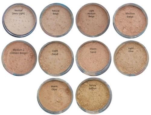 NATURAL BEIGE/FAIR LIGHT 10g REFILL (NO JAR) Mineral foundation Full Cover Makeup Bare Finish Soft Glow Cover Acne Rosacea Redness