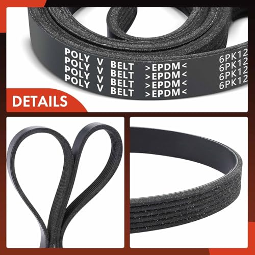 A-Premium Engine Serpentine Drive Belt Compatible with Toyota, Hyundai, Kia & Lexus Cars - Camry, RAV4, Elantra, Sonata, Accent, Tucson, Veloster, Kona, Soul, Optima, Rio, tC, NX350, & More by A-premium - Image 8