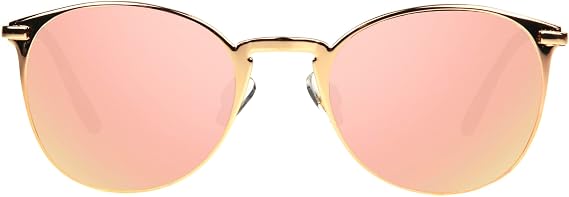 Foster Grant Womens Elsie Sunglasses, Rose Gold, 56mm US