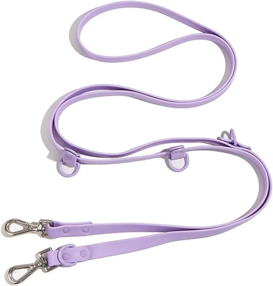 Multifunctional Dual-Handle Dog Leash for Hands-Free Walking, Traffic Control, and Two Dogs (7.7 Ft)(Small)