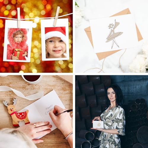 Blanko Postkarten weiß A6 Leere Karten zum Gestalten - 200 Stück Blanko 250g/m² Karten Papier zum Selbstgestalten 14,8 * 10,5 cm Postkarte Selbst Gestalten Kartenrohlinge für Grußkarten Aquarell DIY