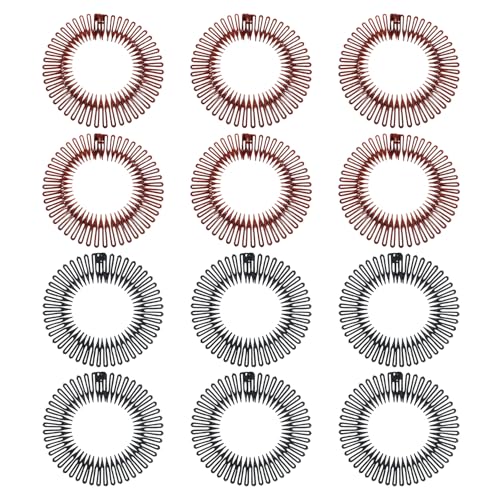 Fiffeur De Cheveux En 12 Parties, Finisseur De Cheveux Simple, Peigne À Cheveux En Plastique Flexible, Mèche De Lady, Accessoires Pour Coiffures.