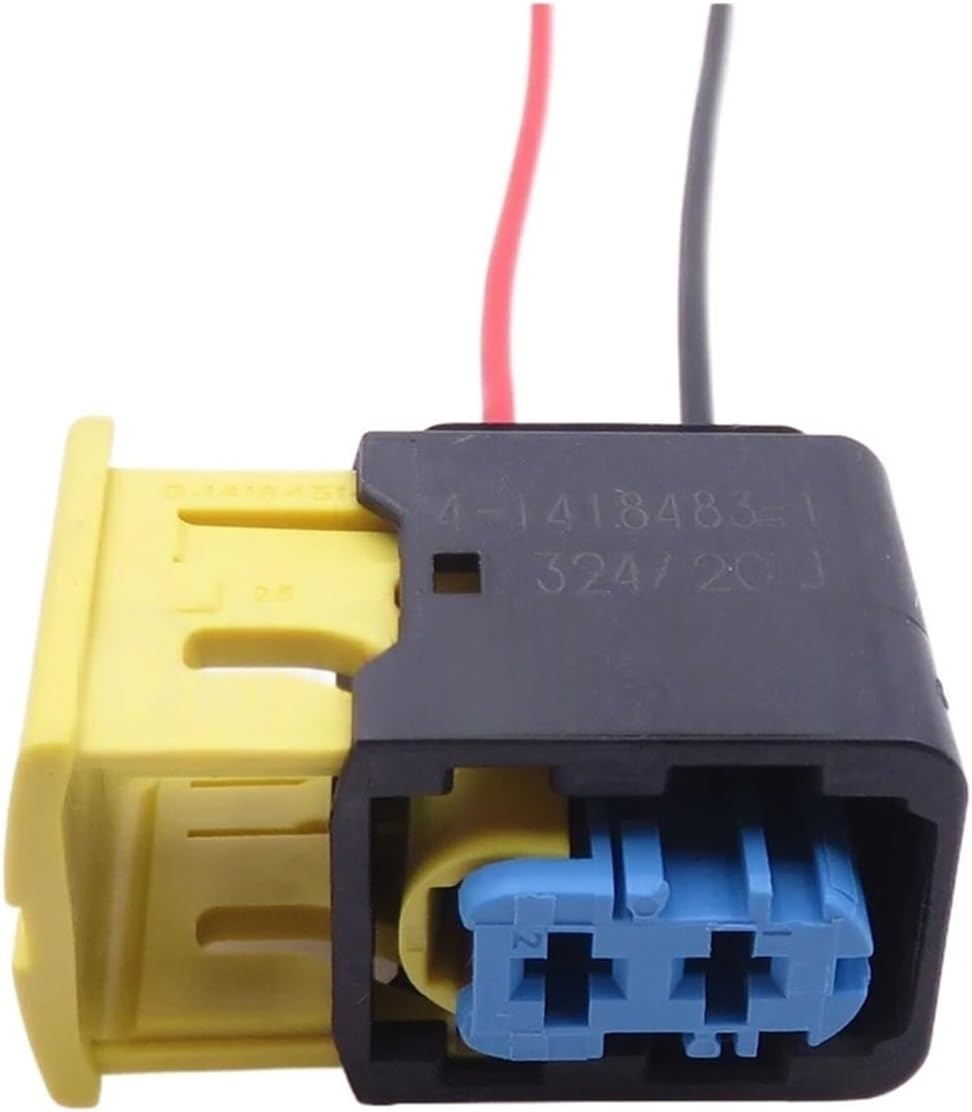 1 Set 2 Way AC Assembly Automobile Waterproof Connector with Cables 0-1418451-1 4-1418483-1 Auto Wire Harness Connector(1 Set With Cables)