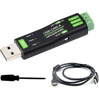 USB to CAN Adapter Analyzer CAN Bus Converter Based on STM32 Chip Supports Windows 11/10/8/7/XP and Raspberry Pi OS/Jetson Nano Ubuntu etc. Linux Systems with USB Cable