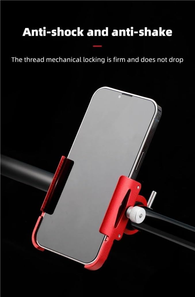 Soporte para Teléfono De Bicicleta Rotación 360 ​​Grados para Dispositivos 4.7-7.0 Pulgadas Móvil para Manillar Motocicleta