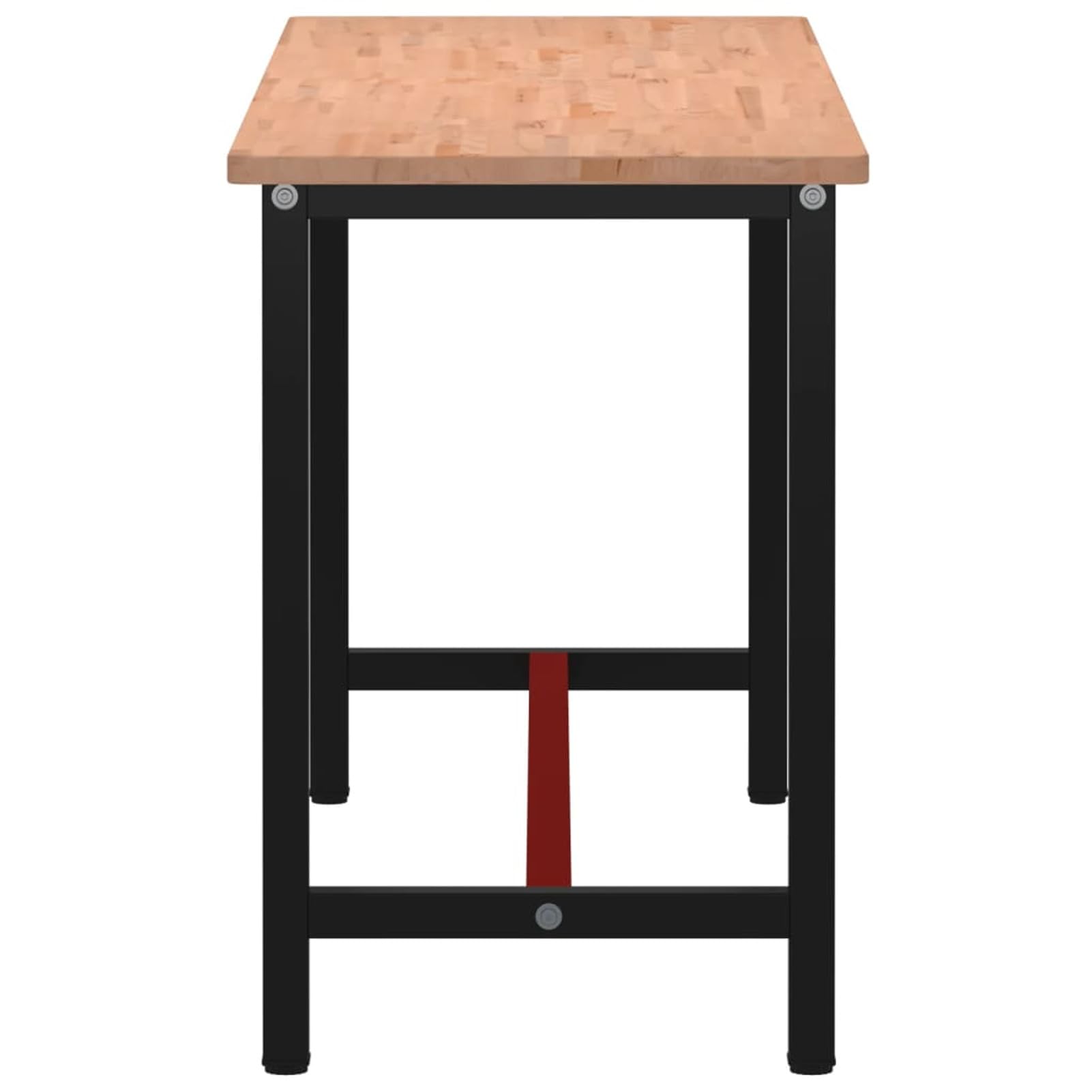 Banco da Lavoro 180x55x81,5 cm Legno Massello Faggio e Metallo,Banco da Lavoro,Banco da Lavoro Officina/Cucina,Armadi per Utensili-3188906