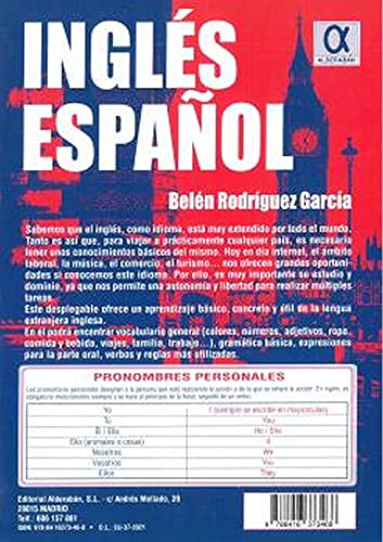 Inglés español Desplegable