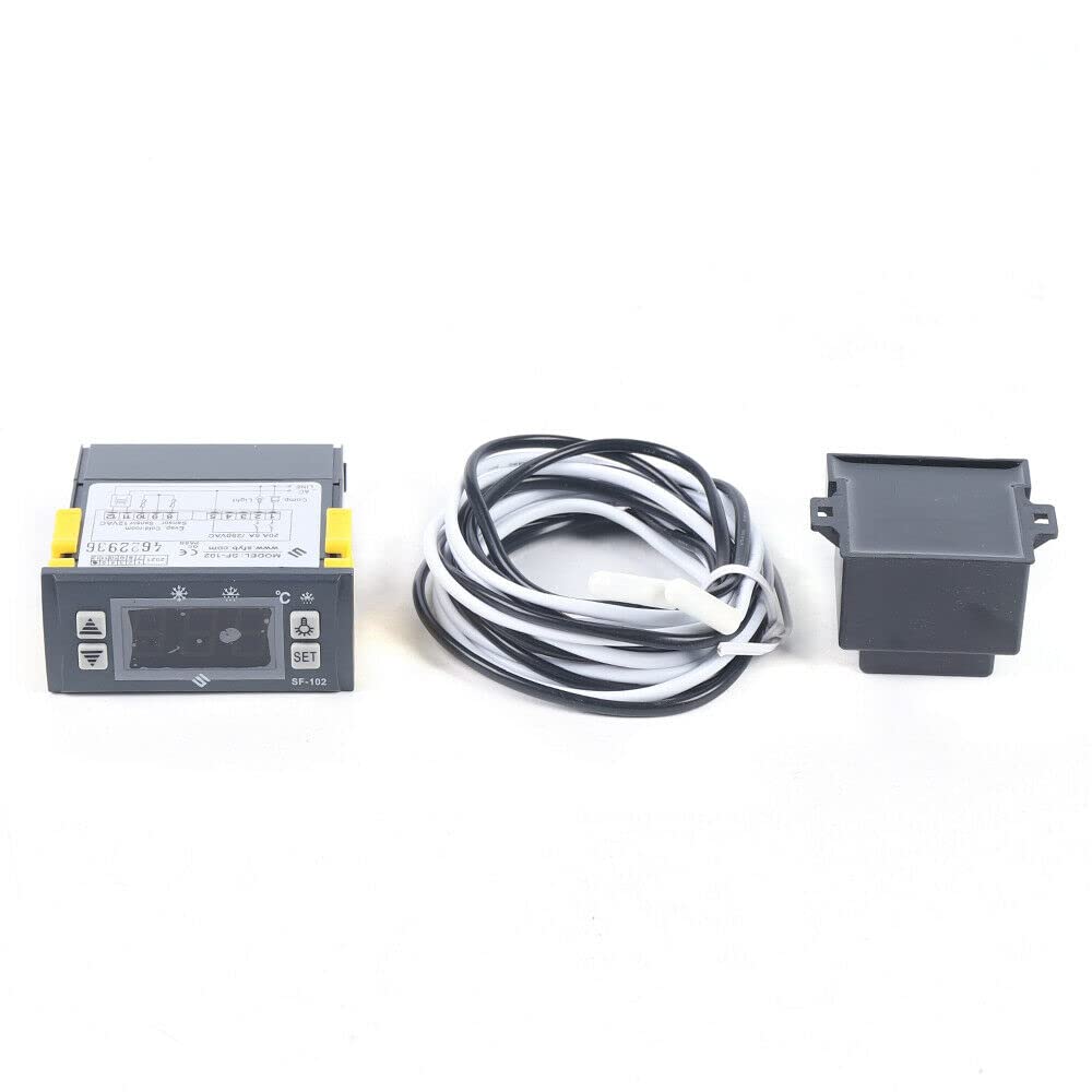 SHZICMY Regolatore di temperatura digitale SF-102, regolatore di temperatura, termostato LCD, per frigorifero, 220 V