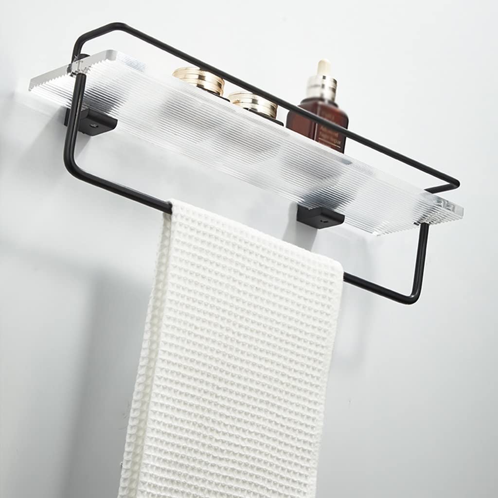 Pływający regał łazienkowy na kosmetyki, szampon, ręczniki i przyprawy kuchenne(40Cm with Rail)