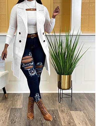 Image of Women's Casual Sleeveless Long Sweater Vest Open Front Cardigan Waistcoat