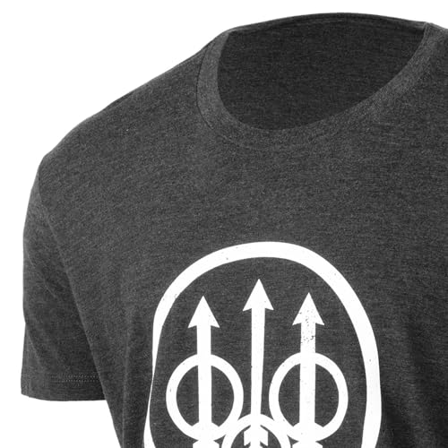 Beretta Men's Trident Logo Print Durable Comfortable Fit Ribbed Crew Neck Short Sleeve Active T-Shirt with Double-Needle Hem3