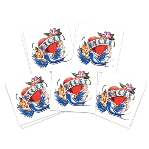 Mom Heart Temporary Tattoos/Perfect for Mother's Day/Variety of Styles to Choose From/Skin...
