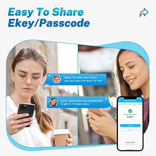 Kucacci Keyless Entry Door Lock, Smart Door Lock Door Knob With Keypad Door Lock With Handle, Smart Lock Front Door Lock Security, Smart Door Handle, Bedroom Door Lock, Electronic Code Door Lock #TOP3