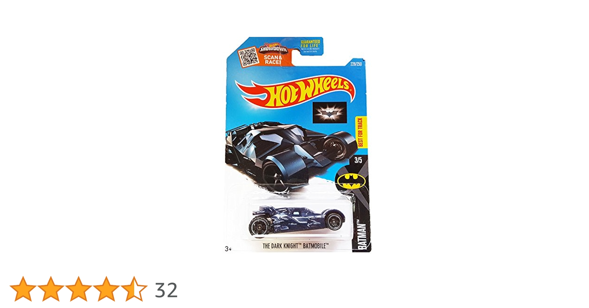Hot Wheels 2016 Batman The Dark Knight Batmobile 228/250