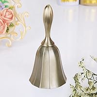 Vista 2 de Alnicov Campana de mano, campana de llamada, campana de boda, campana de cena, campana de aula, bronce mate