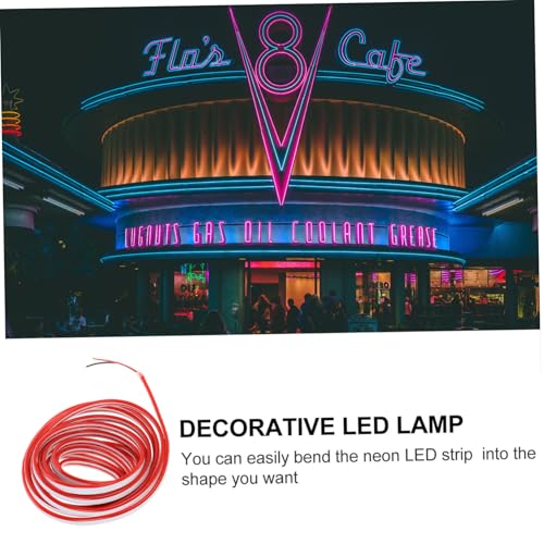 Tira de Luz Neon Flexible de Silicona Roja 12V miniatura 7