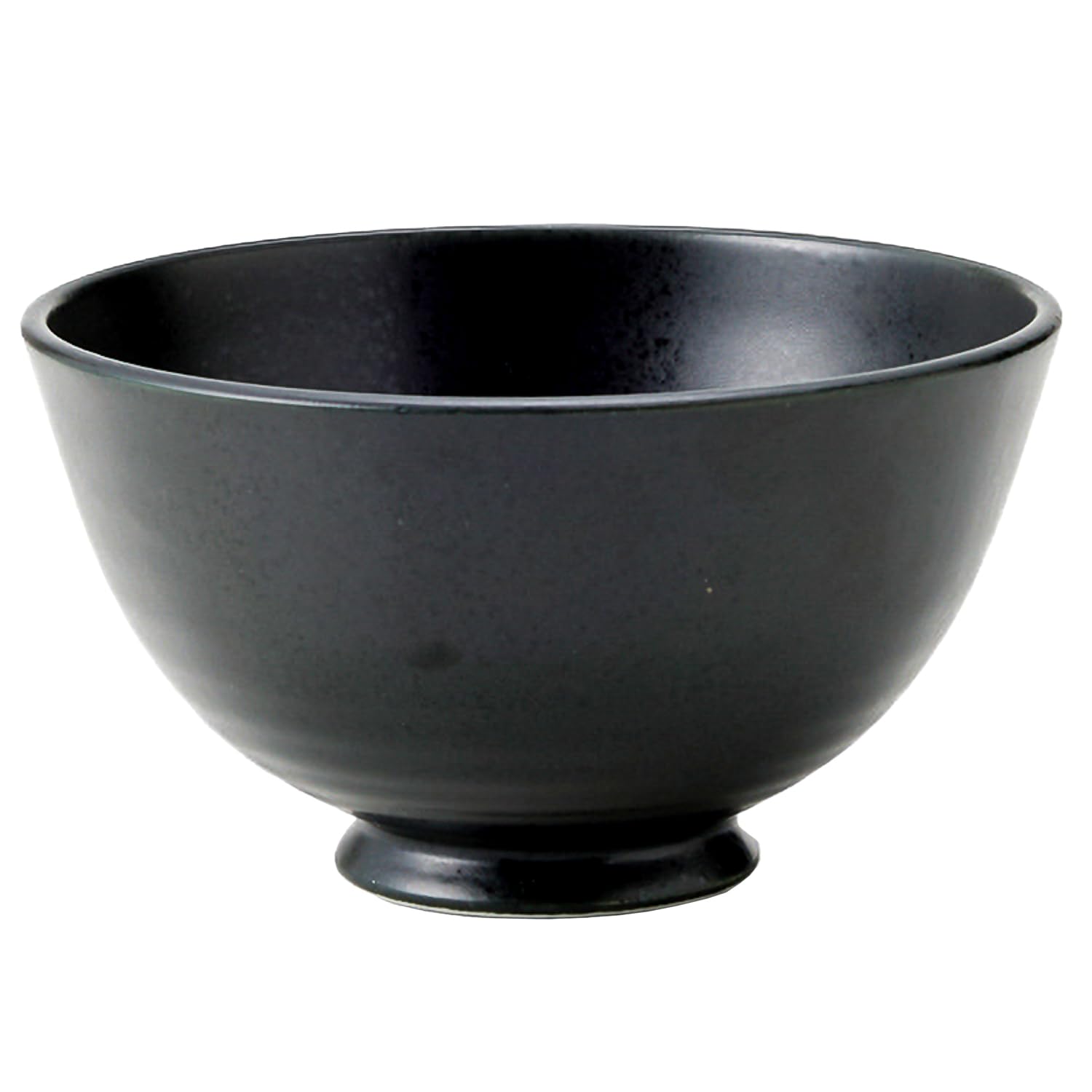 TAMAKI Lightweight Black Matte Tea Bowl, Diameter 4.4 x Height 2.5 inches (11.3 x 6.3 cm), Porcelain, Dishwasher Safe, Microwave Safe, Made in Japan, T-877302 : Home & Kitchen