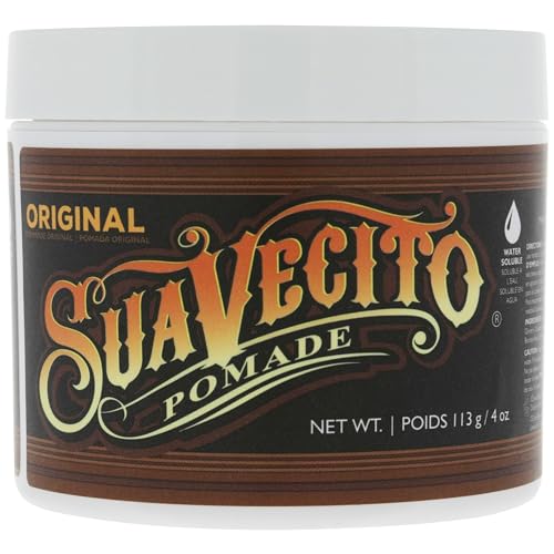 Suavecito Pomade Original Hold For Men 4 oz, 1 Pack - Medium Shine Water Based Wax Like Flake Free Hair Gel - Easy To Wash Out - All Day Hold For All Hairstyles