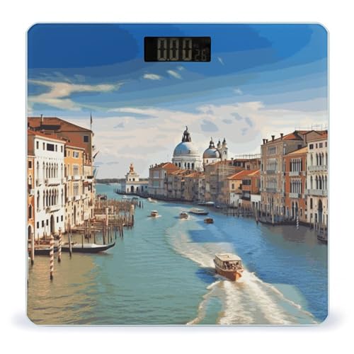 Báscula digital de baño Grand Canal, vidrio templado, 10.2 pulgadas miniatura 1
