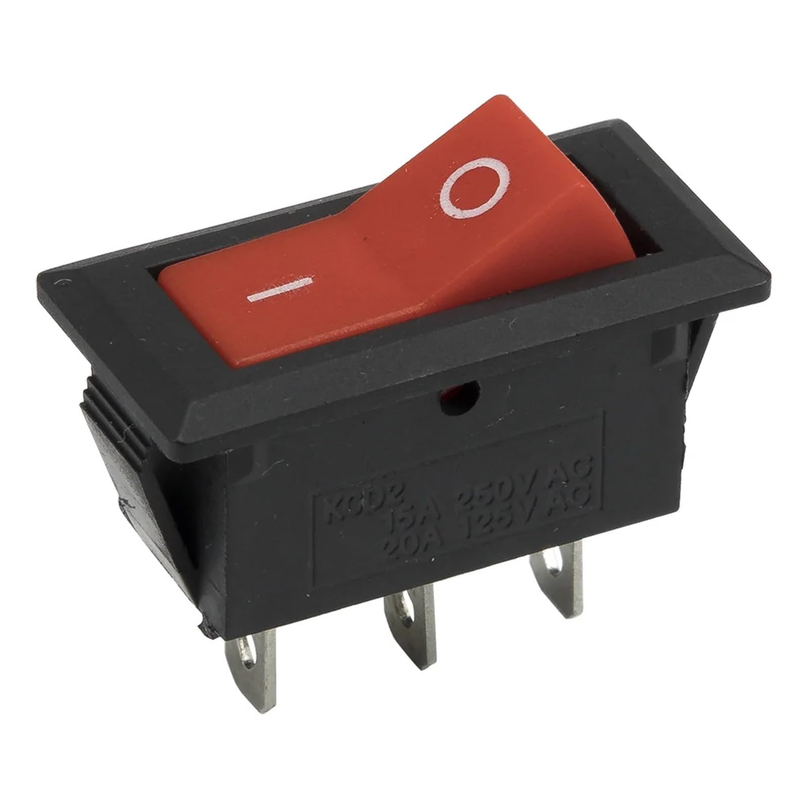 Interrupteur à bascule pour bateau et tableau électrique rouge KCD2-102