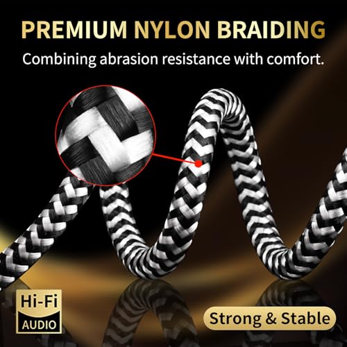 Cable Auxiliar 3.5mm Ángulo 90° 1m Hi-Fi miniatura 4