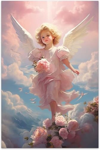 Miniatura 35 de COTAIL Lienzo sin marco para decoración de pared de dormitorio, oficina, 18 x 12 pulgadas, decoración de pared de pavo real azul para sala de estar