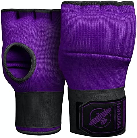 Hayabusa Quick Gel Boxing Hand Wrap Gloves - Purple/Black, Small
