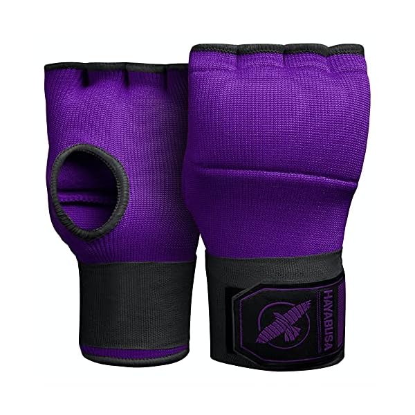 Hayabusa-Quick-Gel-Boxing-Hand-Wrap-Gloves Hayabusa Quick Gel Boxing Hand Wrap Gloves - Purple/Black, Small
