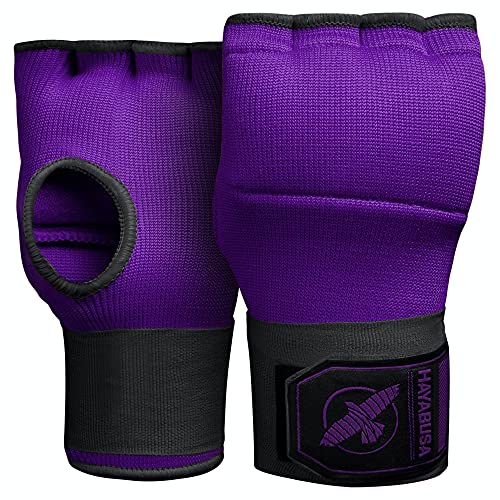 Hayabusa Quick Gel Boxing Hand Wrap Gloves - Purple/Black, Medium