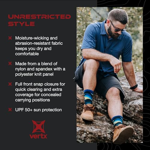 Vertx Expedition Men's Short Sleeve Shirt, Tactical, CCW Compatible, with Sun Protection4