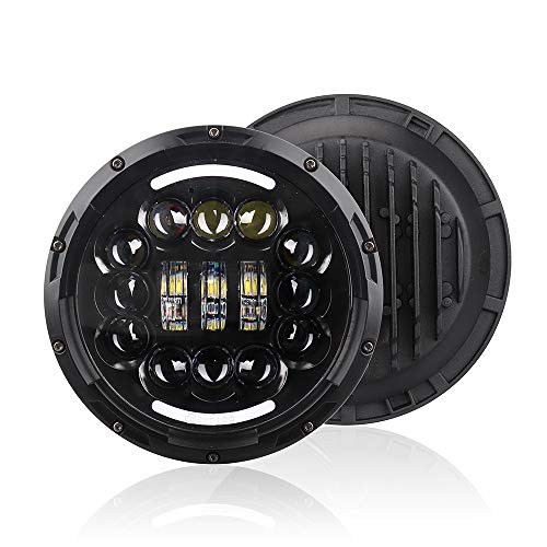 VISLONE faro led moto, 12V / 24V faro moto LED homologado 7...