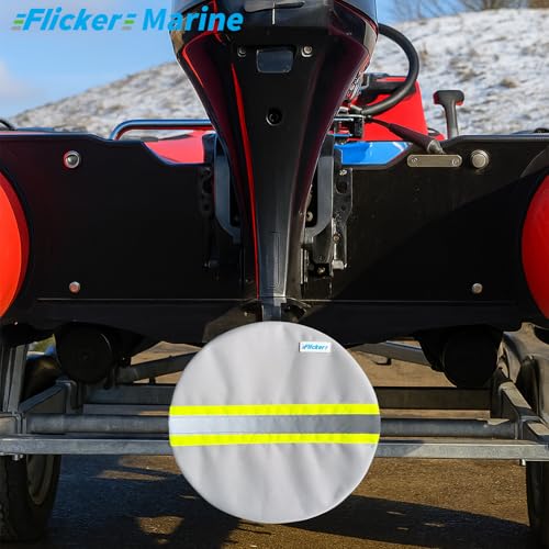 Portable Outboard Engine Propeller Warning Cover | Multiple Colors and Sizes | Easily Detachable | Polyester (Gray, 41cm/16in)