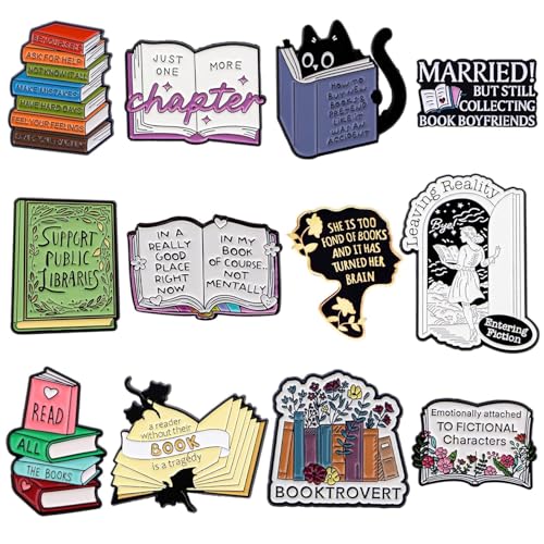 Épingles en émail pour les collectionneurs de livres sans abîmer