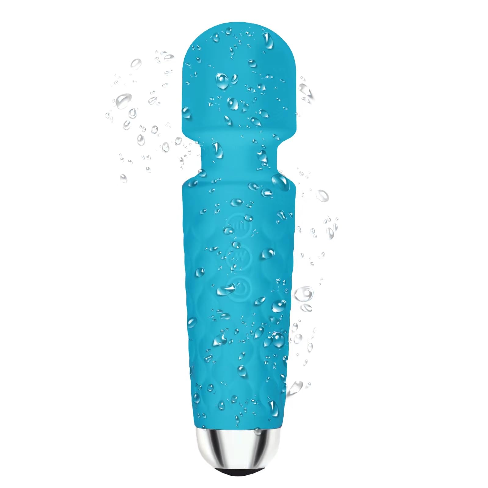 Percussion Handheld Electric Back Massager - Rechargeable&Waterproof Handheld Deep Tissue Neck Back Massager for Shoulder(Blue)…