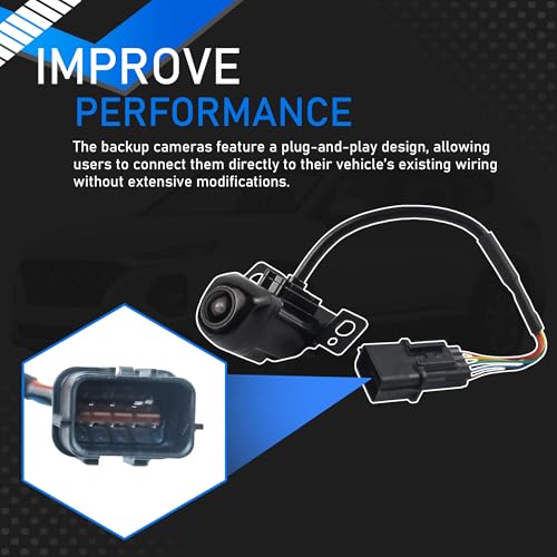 Image of Rear View Backup Camera Parking Aid Camera Compatible with 2017-2019 Hyundai Santa Fe Replaces 95760-B8650 95760B8650 95760-B8640 95760B8640 95760-B8641 95760B8641