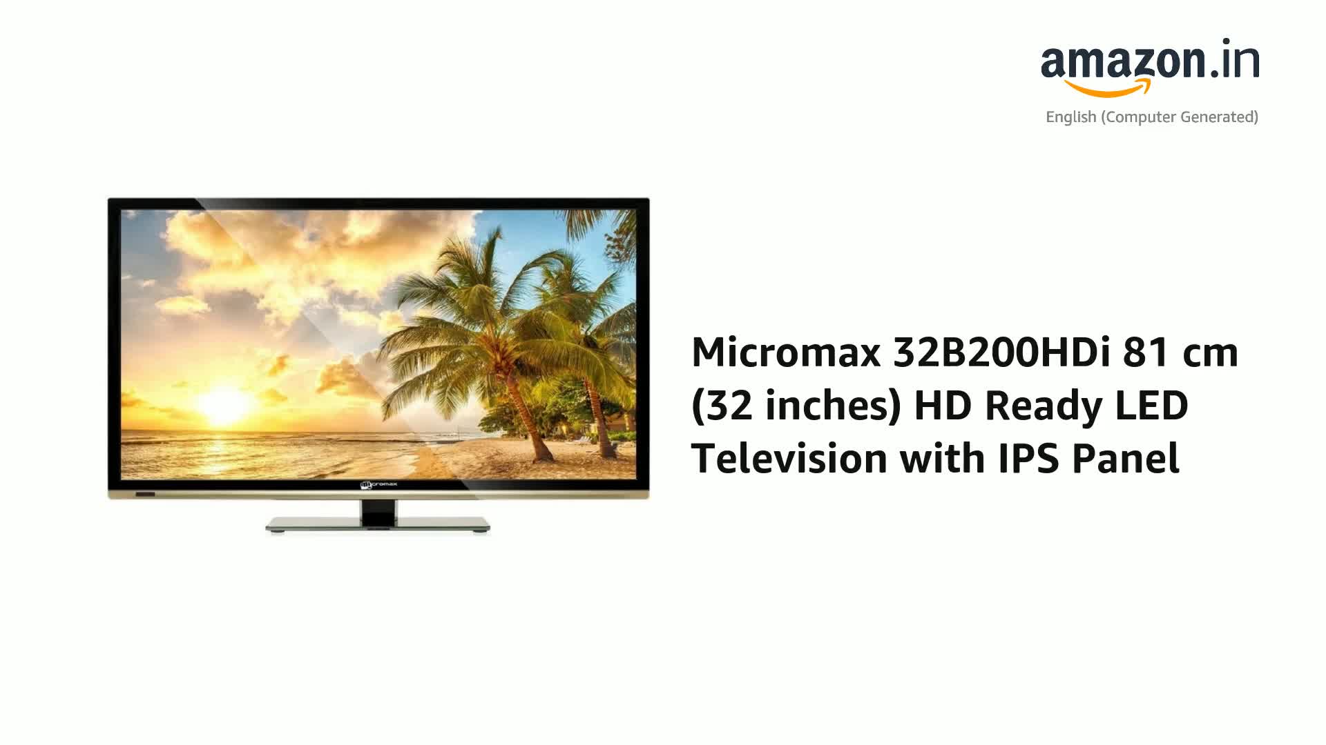 Micromax 81 cm (32 inches) 32B200HDi HD Ready LED Television with