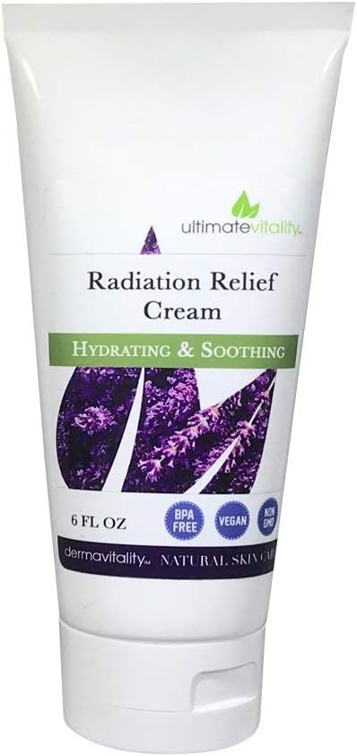 UltimateVitality Radiation Burn Relief Cream 6 Ounces – Cream for Radiation Patients, Natural, Organic, Paraben, Pthalate Free Calendula Based Cream for Radiation Burns - 6 Ounces (Lavender)